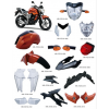 供應雅馬哈FZ16全車塑件和燈具，外貿車型FZ16，塑料外觀件燈具